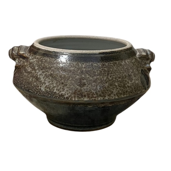 Brown Hand Thrown Studio Pottery Covered Casserole Dish Lid Signed Lynne - Picture 3 of 12